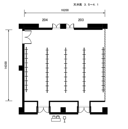 富山国際会議場 展示会（搬入・設営に約3時間要する場合）